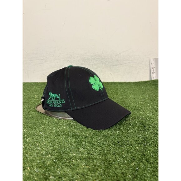 Black Clover hat cap fitted small s/m black green las vegas lighweight spandex 3 - Picture 2 of 10